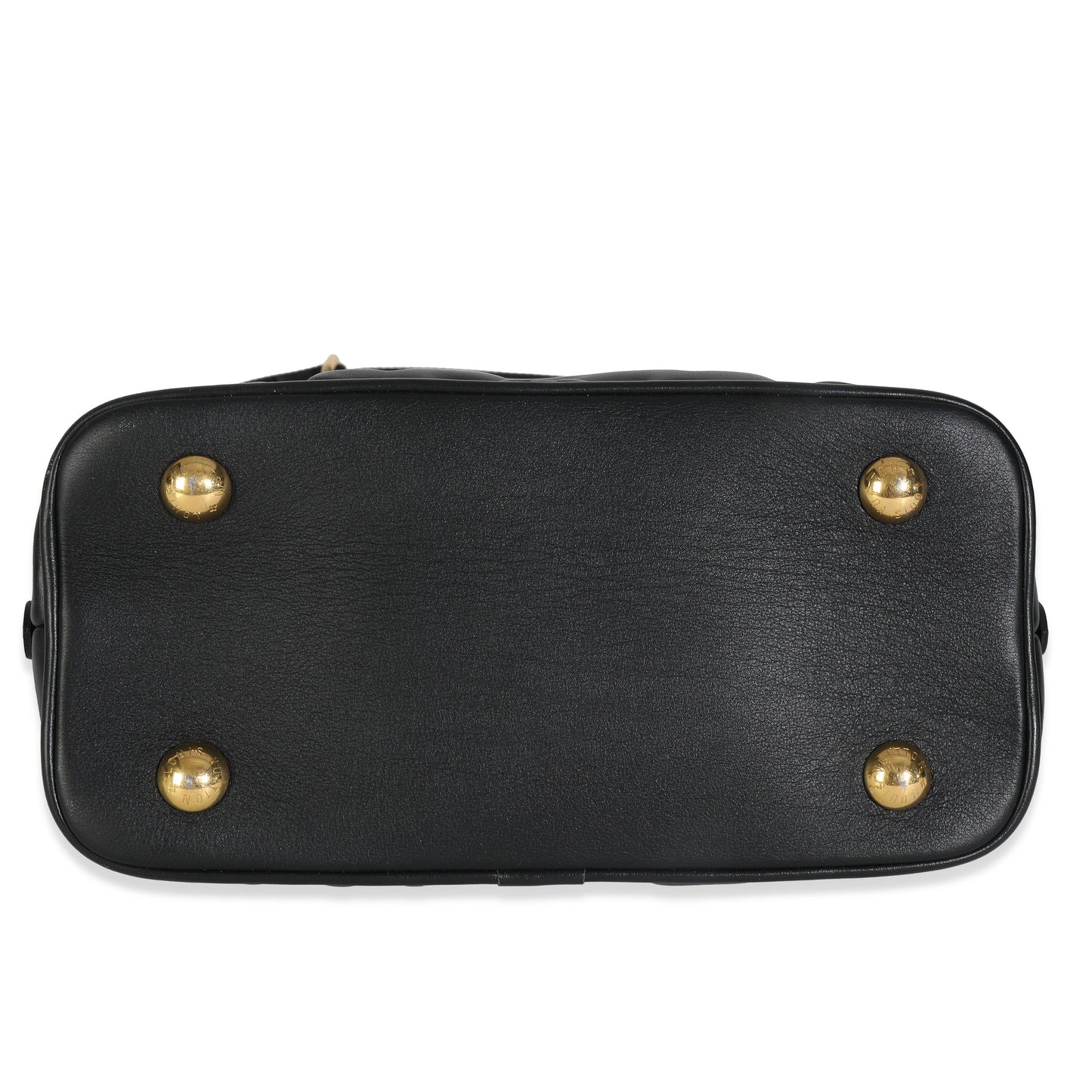 Louis Vuitton Black Bubblegram Calfskin Alma BB