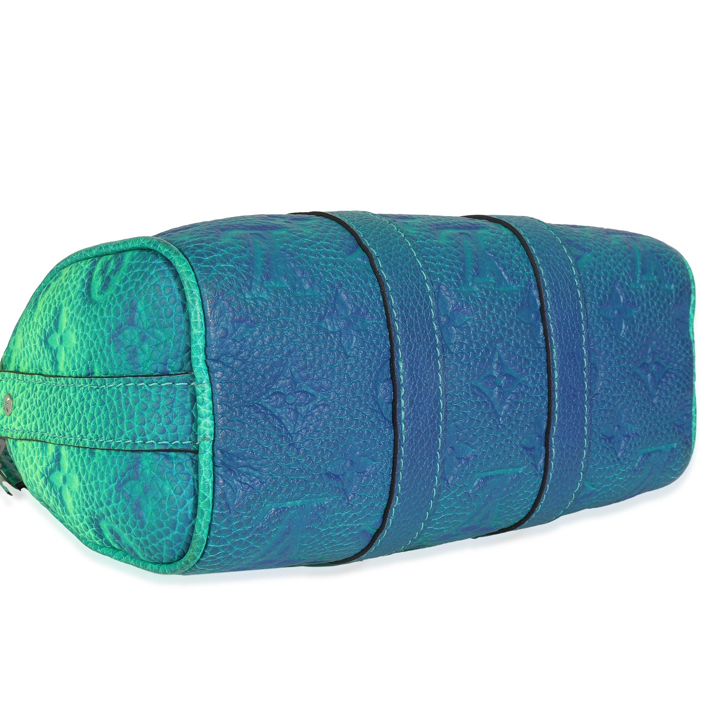 Louis Vuitton Bleu Vert Taurillon Illusion Keepall XS