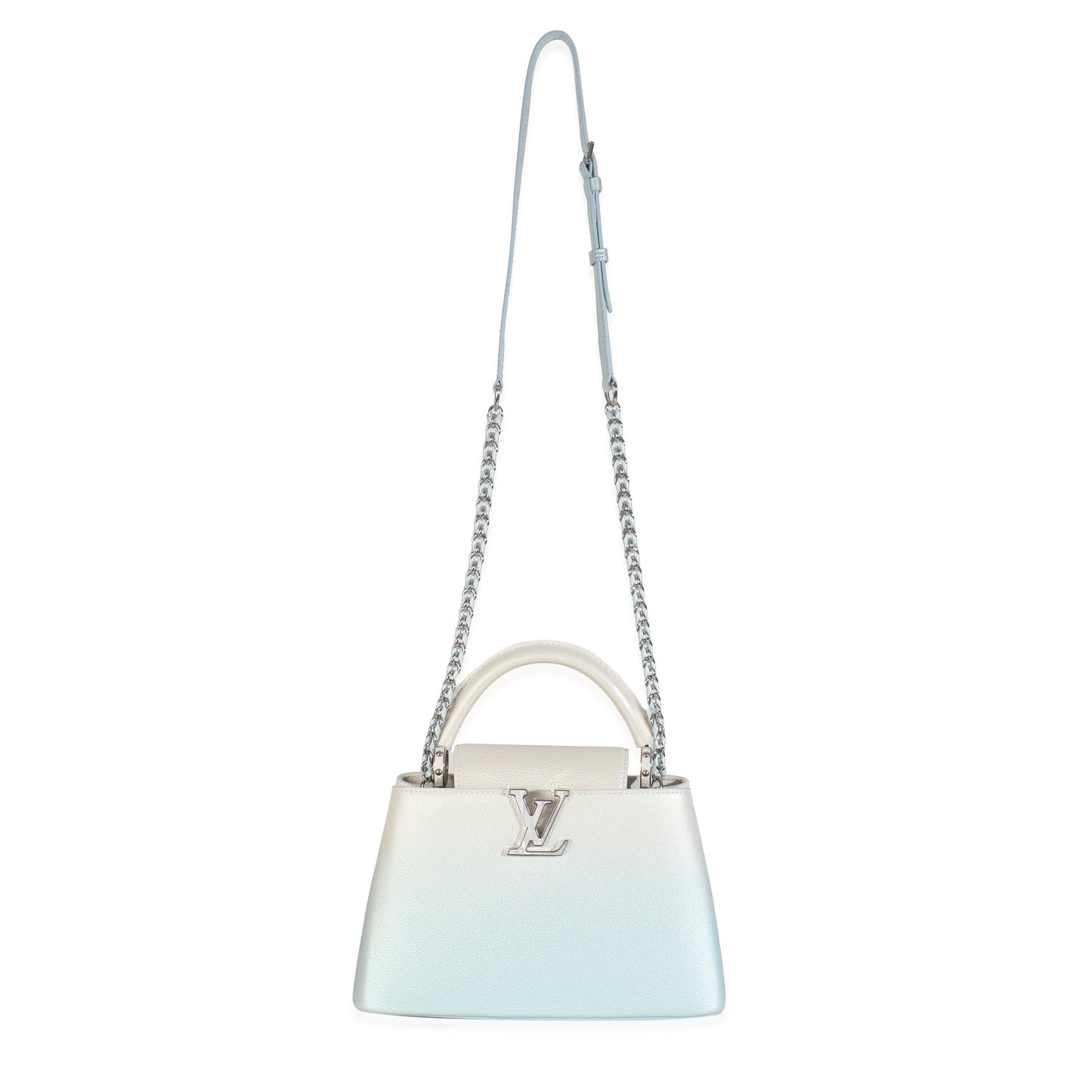 Louis Vuitton Blue Metallic Ombre Taurillon Capucines BB