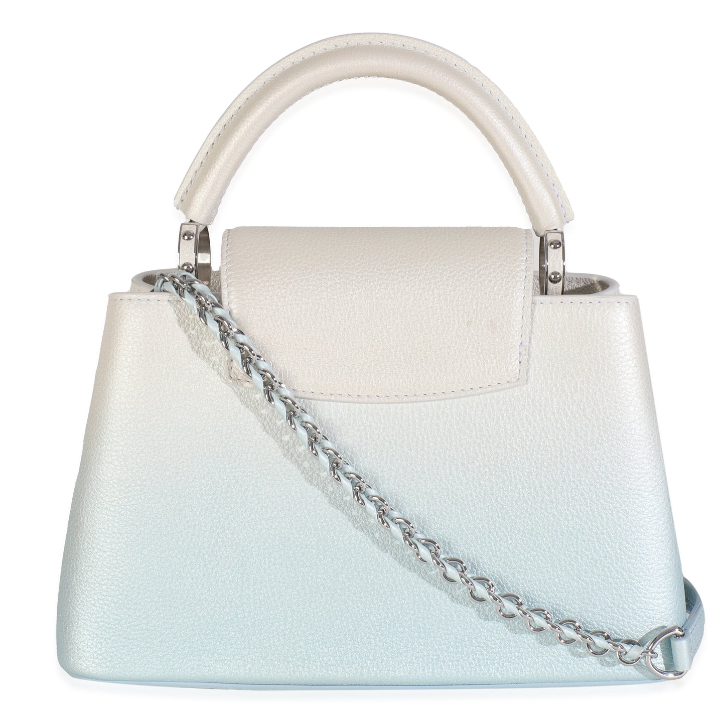 Louis Vuitton Blue Metallic Ombre Taurillon Capucines BB