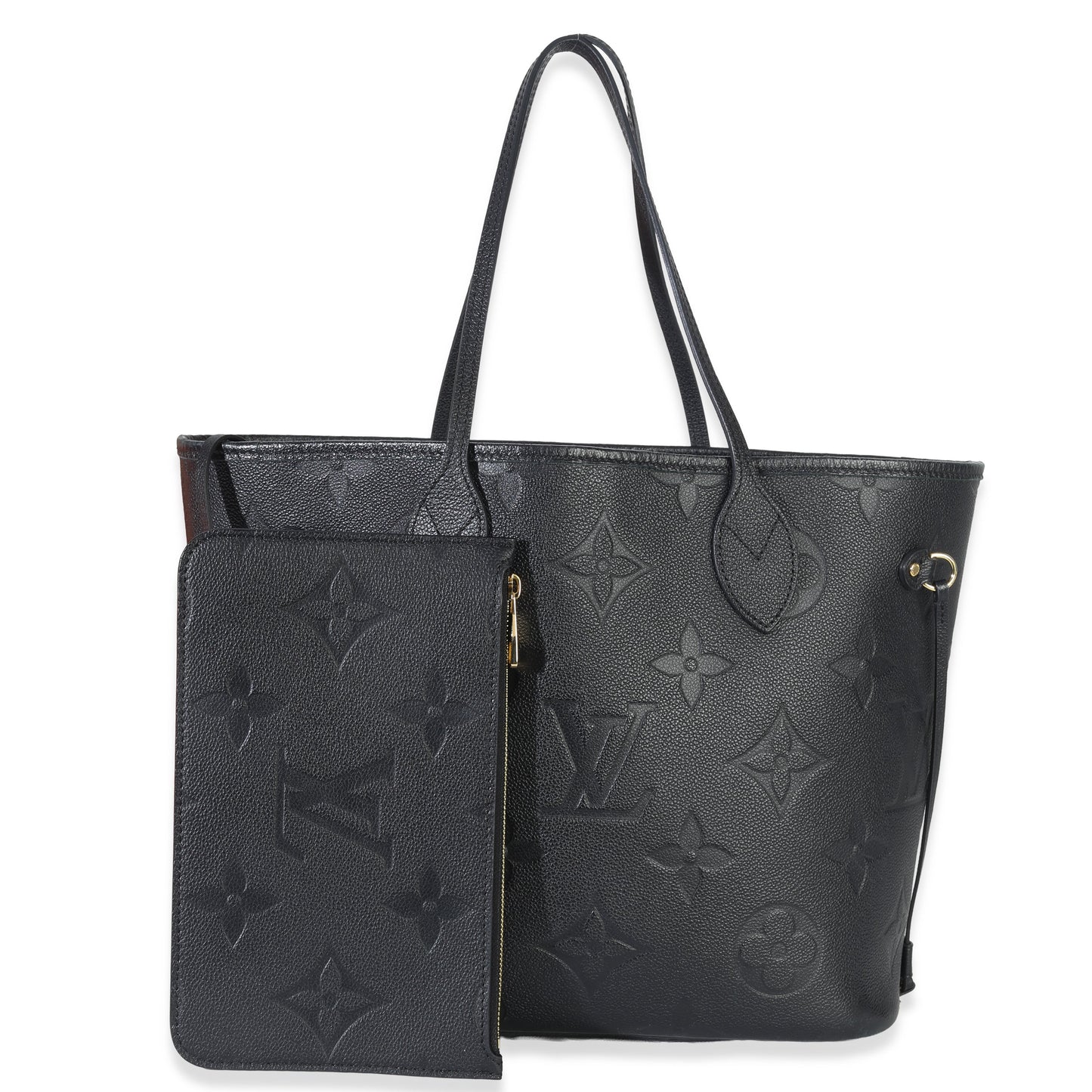Louis Vuitton Black Giant Monogram Empreinte Neverfull MM