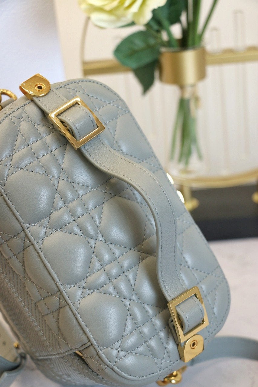 Luxury DiorSMALL TRAVEL VANITY CASE CLOUD BLUE LAMBSKIN