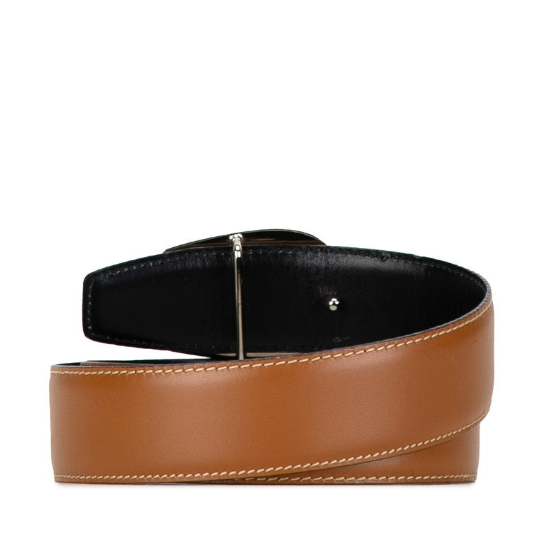 Luxury Gucci Trending 2025 Leather G Buckle Belt Brown Silver
