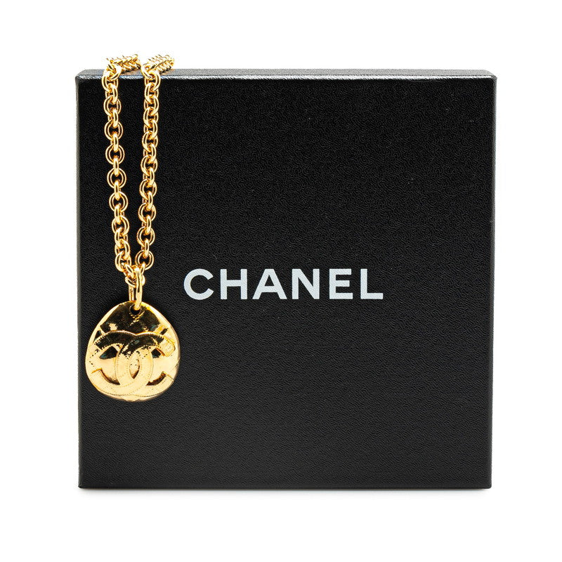 Chanel Vintage Coco Mark Matelasse Necklace
