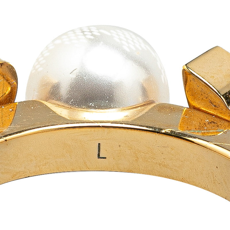 Louis Vuitton Charmy Pearl Ring Gold Plated